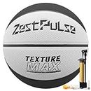 ZestPulse Ultra Grip Basketball Size 7 - Performance Moisture-Wicking Composite Leather, 29.5" Basketball Ball for Indoor Outdoor Play