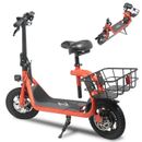 Sports Electric Scooter Adult With Seat Electric Moped For Adult Commuter Red