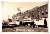 Postcard - Smith Bro's Drug Store Downtown McKinney Texas Vintage Reproduction