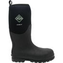 Muck Boot Mens Chore Classic Tall Steel Toe Rubber Work Boots, Black Size 7