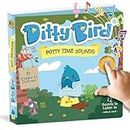 DITTY BIRD Board Books for Toddlers 1-3 | Potty Time Musical Book |Toilet Training Nursery Rhyme Toys | Interactive Toddler Books for 1 Year Old to 3 Year Olds | Baby Sound Books with 12 Melodies