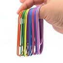 RuiLing 40-Pack 4 Inches Mega Large Paper Clips - 8 Colors Per Color 5pcs 100mm Cute Paper Needle Multicolor Bookmark,Office Supply Accessories