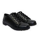 THE ALL WAY Women's Half Ankle Boots | Half Ankle Length Casual Boots for Girls | Women�s Casual Flat Boots Shoes (1556-Flat boot_Black_40)