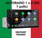 7 pollici Autoradio 1 e 2 Din Carplay Android Auto Multimedia Player HD Touch