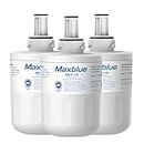 Maxblue DA29-00003G Fridge Water Filter, Compatible with Samsung Aqua Pure Plus DA29-00003G, DA29-00003B, DA29-00003A, DA97-06317A, DA61-00159A, HAFCU1/XAA, HAFIN2, APP100, WSS-1, Package May Vary (3)