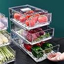 Diskary Fridge Organizers, Stackable Kitchen Organizers and Storage, Fridge Organizers and Storage, Reusable Food Containersin Home Kitchen, Barbecue Shop, Restaurant, BPA-Free