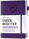 Check Registers for Personal Checkbook, Blugool Checkbook Register with Check & Transaction Registers, Accounting Ledger Log Book for Personal and Work, 5.8" x 8.3" (Purple)