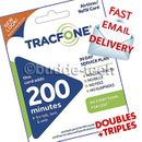 TracFone relleno para teléfonos básicos PIN # 200 minutos y 90 días teléfonos abatibles