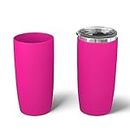Sip Slip silicone tumbler sleeve - compatible with 20oz/30oz Yeti, RTIC, Ozark Trail, Magellan tumblers and more. Personalized Insulated Can Cooler covers (20 oz Pretty In Pink)