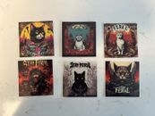 Stay Feral Cat Stickers Clear Background Metal Metalcore