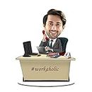 Foto Factory Gifts® Personalized Caricature Gifts for men Professional Job Boss/Employee (wooden_8 inch x 5 inch) CA0204