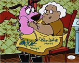 MARTY GRABSTEIN & THEA WHITE Hand-Signed COURAGE COWARDLY DOG 8x10 Photo JSA COA