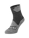 SEALSKINZ Waterproof All Weather Ankle Length Sock - Black/Grey Marl, Medium