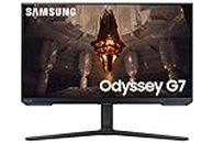 Samsung 28-inch(70.9cm) 4K UHD IPS Gaming IPS, 144 Hz, 1ms, Flat Monitor, Smart TV, Height Adjustable Stand, Bezel-Less, HDR400, G-Sync Compatible (LS28BG702EWXXL, Black)