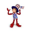 Annalee Dolls 2023 Patriotic 4th of July 9in Stars & Stripes Elf Plush New Tag