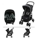 Nania - Texas 2 in 1 Combined Stroller for Children Aged 6 to 36 Months - Practical and Robust Stroller - Adjustable backrest with Reclining Position + BEONE EVO 40-85 cm car seat (2 in 1)