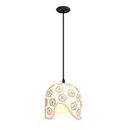 Traditional handpainted clay Round Decorative Hanging Lights Pendant Ceiling Lamp Classic lighting for Kitchen Dining Living Room Bedroom Bathroom 7" Shade Home renovation Interior Décor Light