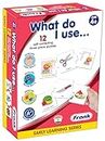 Frank What Do I Use Puzzle – 36 Pieces, 12 Self-Correcting 3-Piece Puzzles, Early Learner Educational Jigsaw Puzzle Set with Images | Ages 4 & Above | Educational Toys and Games