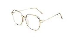 Ted Smith Unisex Full Rim Round Computer Glasses With Blue Light Protection - (50), Brown (TSI-F001_C5)