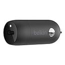 Belkin cargador rápido para coche USB-C de 20 W, cargador coche USB C, cargador 20w, cargador de coche carga rapida para iPhone 15, iPhone 14, 13, Samsung Galaxy S24, S23, Google Pixel, iPad y otros
