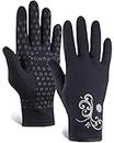 TrailHeads Women’s Running Gloves | Touchscreen Gloves | Power Winter Running Accessories - Black (Medium)