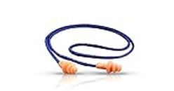 3M 1270 Ear Plug Corded, Extra Soft, Reusable Earbuds Noise Cancellation, Soundproof Earplug Use For Underwater, Meditation, Study, Flight Travel, Sleeping, Sound Block Up To 24 Decibel (Pack of 5)