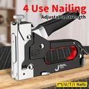 1pc 3 In 1 4 Ln 1heavy-duty Stapler For Diy Home Decor Furniture Wood Frame Stapler, Multi-tool Hand Nail Gun Nail Gun Bandage Pliers Four-piece Set Art Supplies Outdoor Camping Industrial Tools