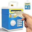 Wembley Atm Piggy Bank For Kids Girl Boys Gullak For Money Bank With Password & Music Auto Scroll Money Saving Box With Coin Cash Slot Gifts For Kids - Modern