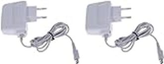 2X Caricatore Portatile Compatibile con Console Nintendo 3ds - DSI - 3DSXL - 2DS Caricabatterie Charger Alimentatore CA Power Adapter