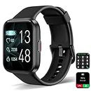 Smart Watch for Men Women [Answer/Make Call], 1.8" Touchscreen Fitness Tracker with Heart Rate Blood Oxygen Sleep Monitor Compatible with iPhone & Android, Alexa Built-in, IP68 Waterproof Watch