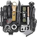 EILIKS Survival Gear, Emergency Survival Kit and Equipment 23 in 1, Cool Top Gadgets Gifts for Men Women Valentines Birthday Fathers Day, Christmas Stocking Stuffers, Camping Accessories