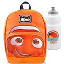 Finding Nemo Mini Backpack Set - 10” Canvas Finding Nemo Backpack with Front Pocket and Bottle | Finding Nemo Backpack Bundle