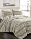 The Mountain Home Collection Leopard Textured 3-Piece Comforter Set,Neutral,King