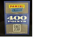Panini Rewards Redeemable 400 Points UNUSED!  ----- *EMAIL*