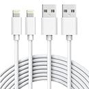 iPhone Charger, [Apple MFi Certified] 2PACK 6FT USB to Lightning Cable Power Fast Charging Cord Compatible with iPhone 14/13/12/11 Pro Max/XS MAX/XR/XS/X/8/7/Plus/6S/6/SE/5S/iPad