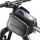 ROCKBROS Bike Frame Bag Waterproof Bicycle Front Top Tube Mount Holder Pouch for 6.2 & 6.7 inches Cell Phones