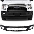 Front Steel Bumper Face Bar For 15-17 Ford F150 Pickup w/ Fog light holes Black