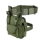 Gexgune Tactical Leg Bag Waist Bag Belt 1000D Nylon Leg Packs and Waist Belt for Outdoor Sport Hiking Cycling Tool Bags