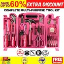 45 Piece Hardware DIY Tool Set and Workshop Kit Pink Lady Tool Her Carry Case