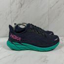 Hoka One One Clifton 8 Women's 9B Navy Mesh Running Sneaker Shoes 11119394 OSAT