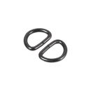 Metal D Ring 0.39"(10mm) D-Rings Buckle for Hardware DIY Black 150pcs