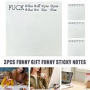 3x Funny Post-it Notes Snarky Novelty Office Supplies Rude Desk Accessories NL