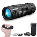 ROXANT Viper Monocular Telescope - 10x25 High Definition Weatherproof Pocket Telescope with Hand Grip & BAK4 Prism - with Compact Monocular, Case, Wrist Strap, etc. Monoculars for Adults High Powered