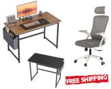 Büro Schreibtisch Computer & Schreibtisch Ergonomischer Stuhl mit Seitenschublade Home Office Schreibtisch