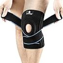 NEENCA Knee Brace with Side Stabilizers & Patella Gel Pads, Adjustable Compression Knee Support Braces for Knee Pain, Meniscus Tear,ACL,MCL,Arthritis, Joint Pain Relief,Injury Recovery-4 Sizes. AC-54