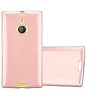 cadorabo Case works with Nokia Lumia 1520 in METALLIC ROSÉ GOLD - Shockproof and Scratch Resistant TPU Silicone Cover - Ultra Slim Protective Gel Shell Bumper Back Skin
