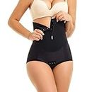 MOVWIN Postpartum Belly Wrap C Section Panties Belly Band Abdominal Compression Corset Girdle Shorts with Zipper, Black, 3X-Large