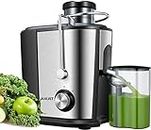 JUILIST Juicer Machines, Centrifugal Juicer with Fast Juicing Technology, 3-Inch Wide Mouth Food Chute, Juicer Extractor with Quiet Motor, 2 Speed Setting and Anti-drip Function, Easy to Clean