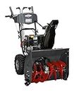Briggs & Stratton 1696614 Dual-Stage Snow Thrower with 208cc Engine and Electric Start, Black