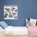 Canvas Painting Kids Room Hanging Dinosaur Picture Wall Art Home Decor Poster AU